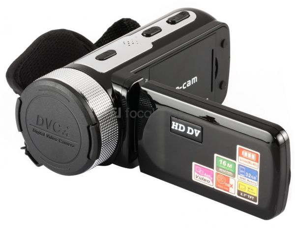 -550 HD 2.7 Tela CMOS 16X câmera de vídeo LCD Zoom Digital